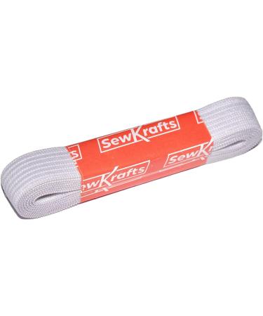 SewKrafts White Knit Elastic Band - Soft Stretchy Waistband, Sleeve, Neckline, and Legband Elastic Cord for Sewing and DIY Projects - Buy Online on SooperMarket.com