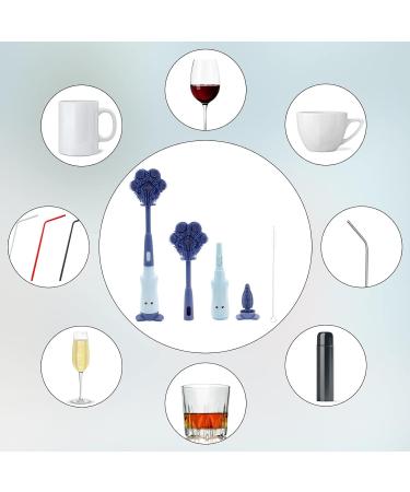 3-in-1 Red Baby Bottle Cleaning Brush Kit - For Bottles, Nipples, and More - Buy Online on SooperMarket.com
