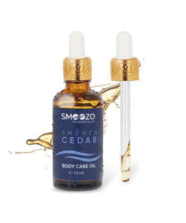 SMOOZO Body Care Oil Cedar - Vegan After-Shave Oil for Gentle Skin Care | 50ml - Buy Online on SooperMarket.com