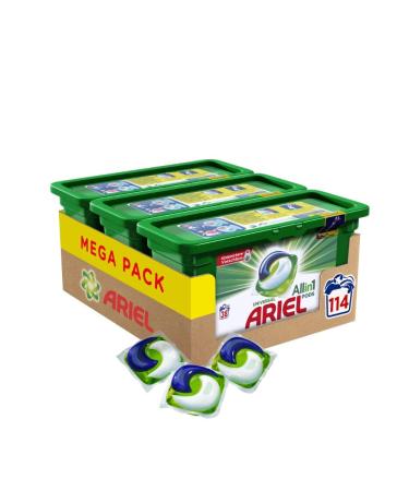 Ariel All-in-1 PODS Universal sparkling clean 114 wash loads Fresh 38 pieces (1 pack)