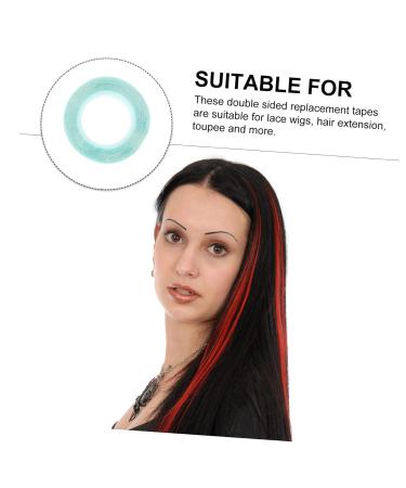 Angoily Double Sided Wig Tape - 4 Rolls Lace Front Hair Adhesive Stickers | Waterproof & Secure Attachment for Blue Wigs - Buy Online on SooperMarket.com