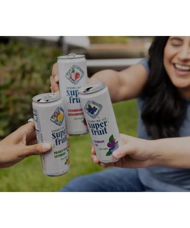 Sparkling ICE Superfruit Variety Pack - 12 Fl Oz Cans, Zero Sugar - Strawberry Dragonfruit Blueberry Acai Pear Lemonade | Pack Of 12 - Buy Online on SooperMarket.com