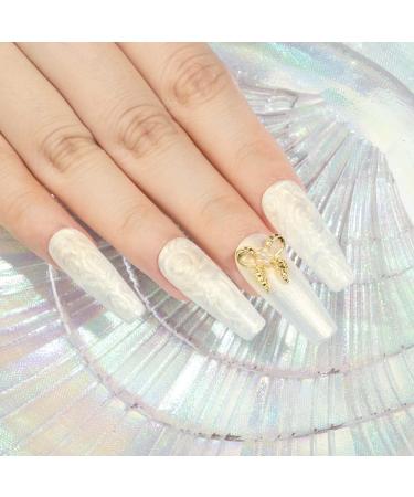 MIZHSE Pearl Gel Nail Polish Set - 6 Shimmer Colors | Pearlescent Shell Glitter | Soak Off UV Lamp Gel | White, Pink, Blue | BKJGLW208 - Buy Online on SooperMarket.com