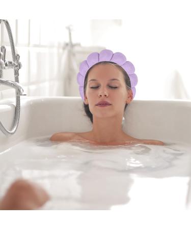 WLLHYF Spa Headbands Washing Face Hairband Facial Makeup Removal Hair Band Terry Cloth Headband Skincare Hair Hoops Sponge Bubble Fabric Valentine's Day Hair Wrap for Women Girls Shower Sports Purple - Buy Online on SooperMarket.com