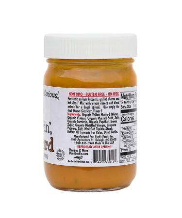Bone Suckin' Sweet Hot Mustard - 12 Ounce (Pack of 1) | Tangy and Spicy Condiment - Buy Online on SooperMarket.com