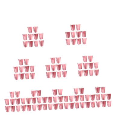 Alipis 100 Pcs Boxes Popcorn Carton Movie Night Baskets Popcorn Treat Bag Popcorn Bags Individual Servings Vintage Movie Night Gift Movie Theater Decor Gifts Paper Red Container Box