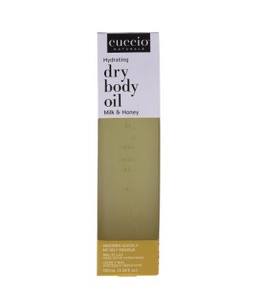 Cuccio Naturale Hydrating Dry Body Oil - Milk & Honey Scent - 3.38 Oz - Paraben-Free Formula - All Natural Ingredients for Dry Skin Repair - Buy Online on SooperMarket.com