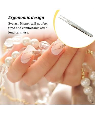 Dajidafu Eyelash Tweezers Stainless Steel High Precision Anti-static Curved Eyebrow Nipper Lash Supplies Eyewinker Extension Tools 10 - Buy Online on SooperMarket.com