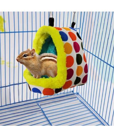 Winter Warm Bird Hanging Hammock: Plush Parrot Nest House Bed for Conure, Lovebird, Budgie, Parakeet, Cockatiel - Cozy Pet Cave Toy & Cage Accessory (Medium) - Buy Online on SooperMarket.com