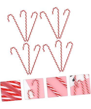 HOLIDYOYO 36 Pcs Christmas Candy Cane Holiday Candy Canes Mini Candy Canes Christmas Tree Candycane PVC. Red - Buy Online on SooperMarket.com