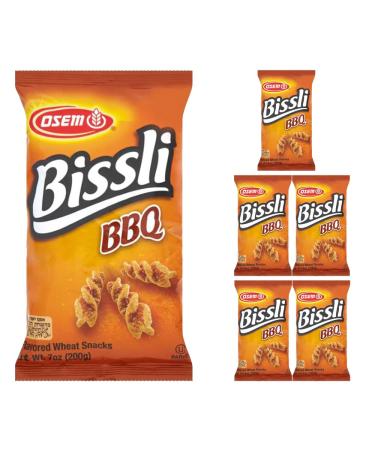 6 x 200g BBQ Wheat Snacks Kosher Chips Barbecue Flavour Parve Crackers Sharing Bag Food