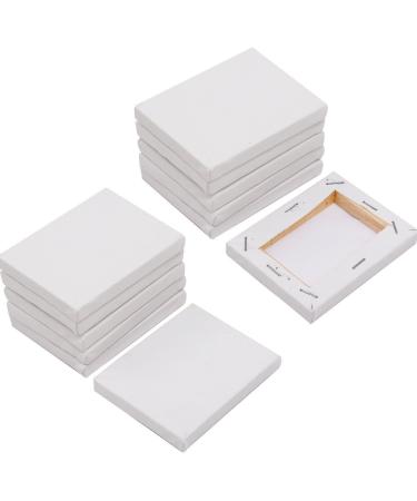 SL crafts Mini Stretched Canvas 3.5X2.75 (1 Pack of 12 Mini Canvases)