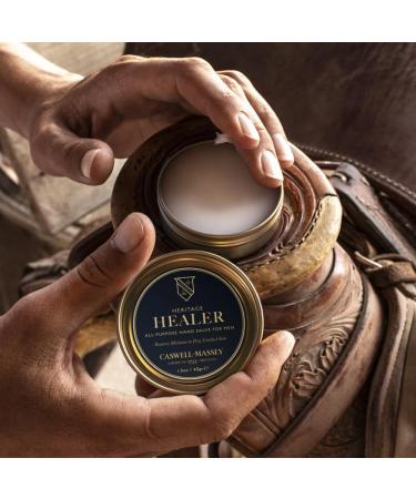 Caswell-Massey Healer All-Purpose Salve | Soothing Hand Cream with Beeswax & Essential Oils for Hands Cuticles & Lips - 1.5 Oz - Buy Online on SooperMarket.com