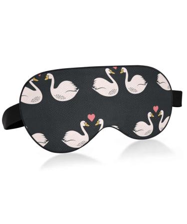 Haskirky Light Blocking Eye Mask Breathable and Adjustable Adult Men and Women Travel on Business Trips Yoga Meditation Light Smooth Comfortable Eye Mask Office Deep Sleep Goodies Valentine's Day D