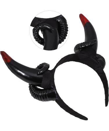 Cabilock Sheep Horns Headband Gothic Sheep Horn Hairbands Devil Horn Headband Animal Cartoon Show Headdress Photo Props for Fancy Dress Cosplay Costume - Buy Online on SooperMarket.com