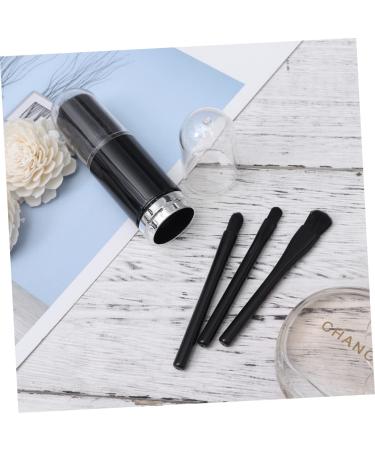 NOLITOY Portable Cosmetic Brush Set - 4-in-1 Retractable Makeup Brush Double Ended Boxed for Home Use - Perfect Travel Size Beauty Set in Black - Buy Online on SooperMarket.com
