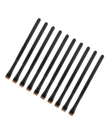 Zetiling Ultra Thin Brush Set 10 Pack Flat Head 0.06mm Thickness for Cat Eye Eyebrow Makeup Tool Kit Skin Friendly Brush Hair Safe To Use Multiple Use Wonderful Gift