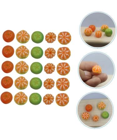 Vaguelly 100 Pcs Artificial Orange Miniature Fruits Fake Orange Mini Decor Faux Oranges Miniature Accessories Decorative Fruit Jewlery Ornament Mini Charms Resin 3d Food Bracelet - Buy Online on SooperMarket.com