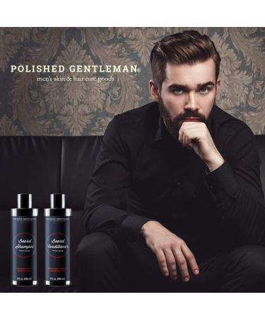 Beard Growth Kit: Shampoo, Conditioner, and Oil for Men - Biotin, Tea Tree Oil - Beard Care Set (4oz x2) - Buy Online on SooperMarket.com