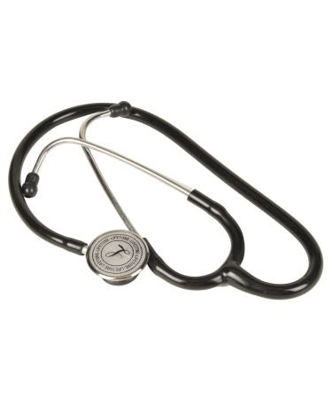 EISCO Stethoscope - 22"L PVC Tubing - Stainless Steel Binaural - Includes Spare Eartips & Diaphragm Cover