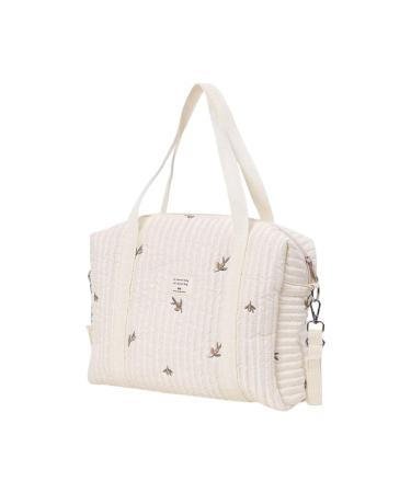 NewDVMMSS diaper bag carrier bag winding bag made of soft cotton with embroidery-children's room storage towels toy organizers for travel outdoors