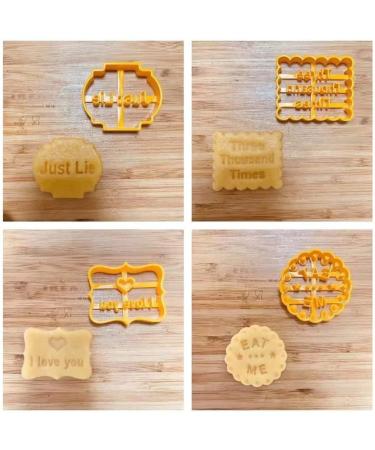 Good Wishes Cookie Molds - Funny Cutter Set for Baking Various Shapes - DIY Kitchen Tool for Men and Women - Buy Online on SooperMarket.com
