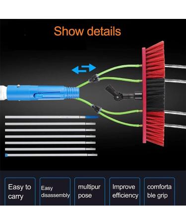 5-12m Extension Pole Window Washer Combo Telescopic Pole for Window Cleaning Extension Pole for Cleaning Windows 35cm Brush Head 4M/13FT - Buy Online on SooperMarket.com