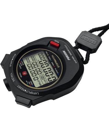 JUNSD Professional Stopwatch Timer for Sports 100 Lap Stopwatch Digital Sports Stopwatch with Countdown Timer 100 Lap Memory 0.001 Second Timing Water Resistant  Black - Buy Online on SooperMarket.com