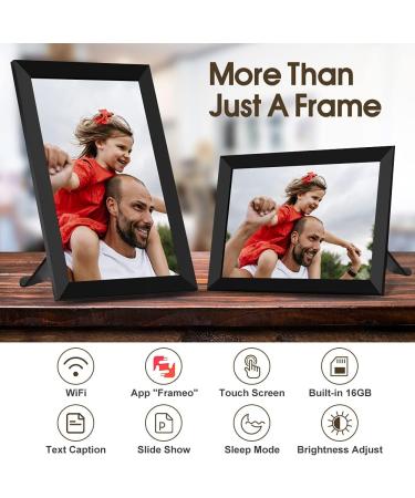 FRAMEO 10.1 Inch Smart WiFi Digital Photo Frame  Digital Picture Frame 1280x800 HD Touch Screen Electronic Picture Frame with Built-in 16GB Memory  Auto Rotation  Share Photos Instantly via App - Buy Online on SooperMarket.com