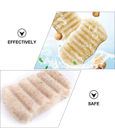 1Pc Wave Shape Facial Sponge Practical Face Puff Portable Body Cleansing Sponge - Buy Online on SooperMarket.com