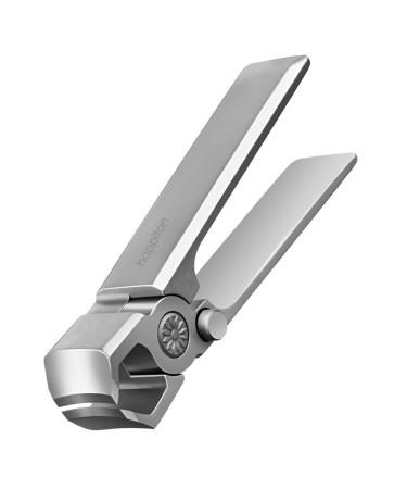 HAPPITON Upgrade Wide Jaw Opening Nail Clippers for Men Thick Nails Built-in Spring Large Wide Opening Fingernail and Toenail Clipper with Nano-Glass Nail File