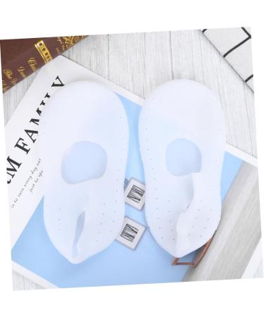 Gadpiparty 1 Pair Silicone Foot Sleeve Breathable Hole and Silicone Socks Waterproof Beach Heel Crack- Proof Sleeve Silicone moisturizing Socks Gel Toe Sock casing White Floor Men and Women White S - Buy Online on SooperMarket.com