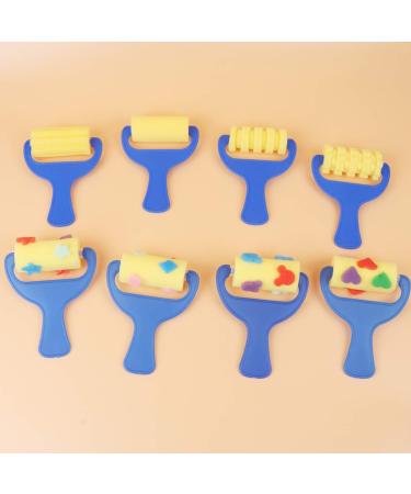 STOBOK Drawing Sponge Roller Brush Set for Kids - 8 Piece Graffiti DIY Tool Kit - Buy Online on SooperMarket.com