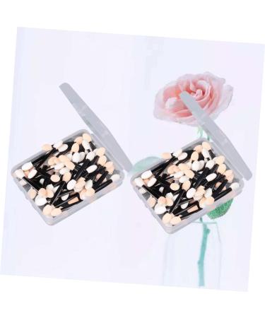 BELLIFFY 100 Pcs Eyeshadow Professional Makeup Brushes Travel Makeup Application Brushes Makeup Tools Size 2 Black - Buy Online on SooperMarket.com