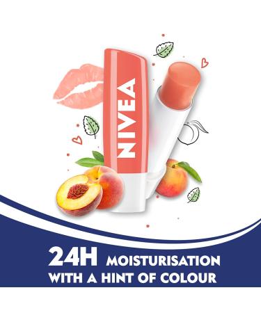 Nivea Fruity Shine PEACH Lip Balm - Moisturizing Lip Care - 1 Pack - Buy Online on SooperMarket.com