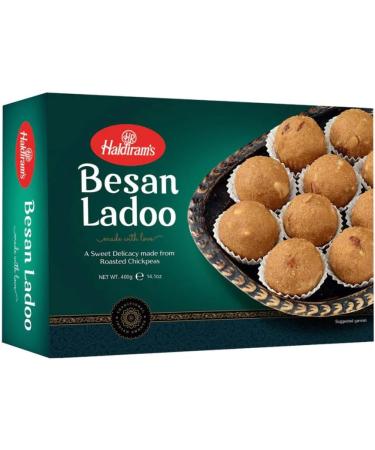 Haldiram s Besan Ladoo | 400g (Pack of 6) | Popular Indian Sweets on Every Occasions Rich Flavour | Dessert | Sweet Gifts | Festival Special | Diwali Celebrations - Buy Online on SooperMarket.com