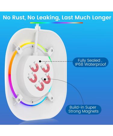 Lylmle 10W LED Pool Lights - Smart Color Changing Underwater Lighting with App Control Dimmable & Timer IP68 Waterproof 8m Cable for Easy Installation - Buy Online on SooperMarket.com