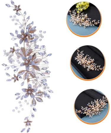 Gogogmee Headgear Bridal Hair Comb Bridal Headpieces for Wedding Bride Hair Comb Wedding Pearl Hair Comb Wedding Hair Accessories for Brides Wedding Hair Comb Wedding Headpiece for Bride - Buy Online on SooperMarket.com