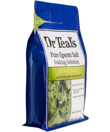 Dr. Teal's Epsom Salt Bath Soak Variety Gift Set - Relaxing Eucalyptus & Spearmint, Revitalizing Rosemary & Mint - 2 Pack (3lbs Each) for Stress Relief & Wellness Therapy - Buy Online on SooperMarket.com