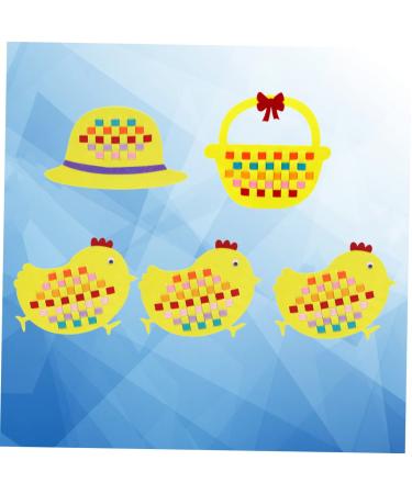 Amosfun 5pcs Chicken Shaped Tobots Toys for Easter Party - Educational Baby Toy Gift - Buy Online on SooperMarket.com