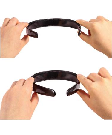 20Pieces 1 Inch Wide Hard Plastic Headband Plain craft Headband Plastic Hairband for DIY Hair accessories Women Girl Black - Buy Online on SooperMarket.com