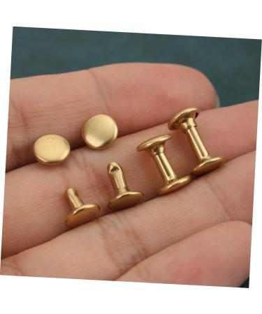 STOBOK 40 Sets Rivet Leather Belt Leather Leash Metal Trim Leather Crafts Repair Studs Mushroom Nails Bags - Buy Online on SooperMarket.com