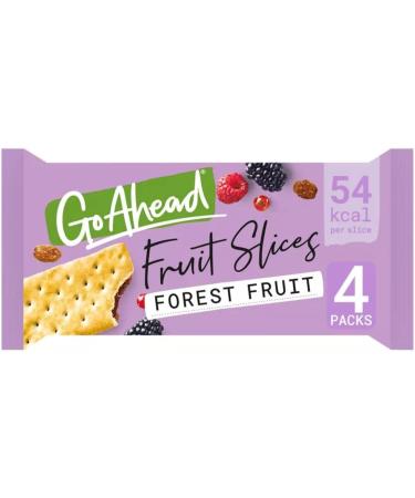 Go Ahead Crispy Fruit Slice Forest Fruit Apple Raspberry 3 pack (12 bars in total) - Buy Online on SooperMarket.com