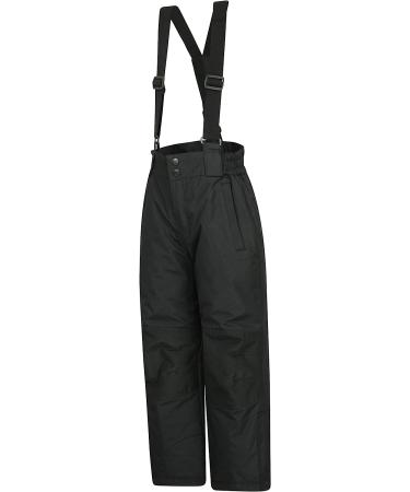 Mountain Warehouse Raptor Kids Snow Ski Pants - Black, 9-10 Years | Detachable Suspenders - Buy Online on SooperMarket.com