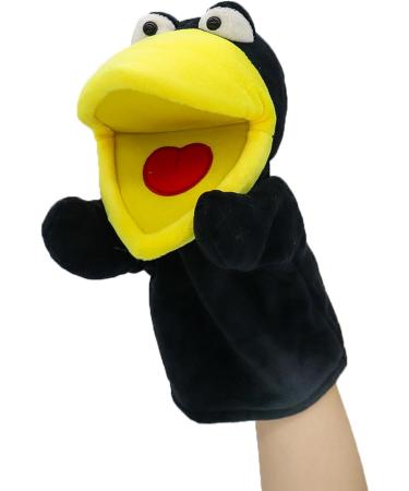 Lilizzhoumax Simulation Crow Hand Puppet Plush Toy - Interactive Early Education Toy & Gift for Kids - Buy Online on SooperMarket.com