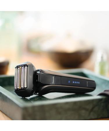 Buy Panasonic Series 900 ES-LV6U Premium Wet & Dry Razor for Men | 5-Blade Shearing Head Linear Motor Beard Sensor | Matte Black - International Shipping Available - Buy Online on SooperMarket.com