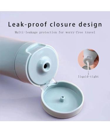 Travel Bottles for Toiletries - Colourful Waterproof PVC Cosmetic Bag & Leak-Proof Refillable Squeezeable Bottles - Buy Online on SooperMarket.com