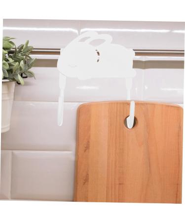 2pcs Cute Rabbit Hook Heavy Duty Clothes Hanger Hanging Towel Over The Door Hooks Drying Rack Sponge - Buy Online on SooperMarket.com