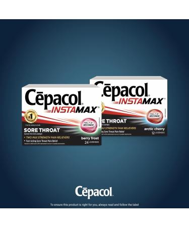 C pacol Instamax Berry Frost Sore Throat lozenges 24 Count (Pack of 1) - Buy Online on SooperMarket.com