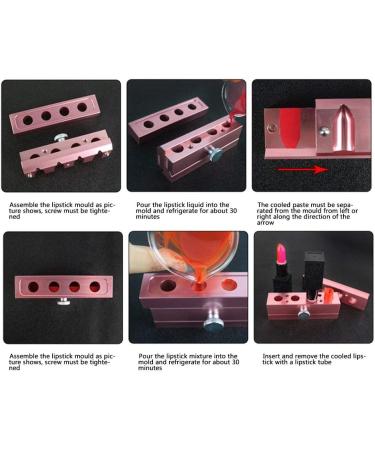 Rose Gold Lipstick Mold - DIY Lip Balm Maker Tool & Mould Set - Buy Online on SooperMarket.com